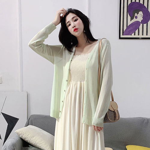 CC155  5컬러 여성 브이넥 가디건
