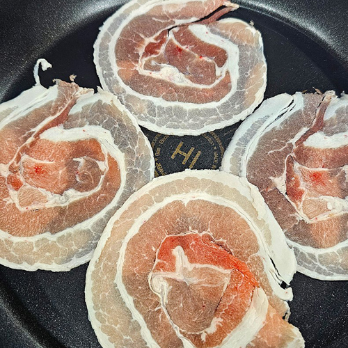 [에이징그라운드] 대용량 듀록 흑돼지 눈꽃삼겹살 500g